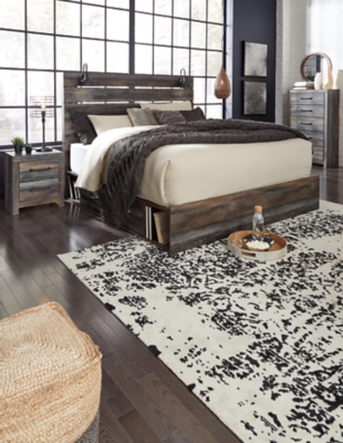 Drystan King Panel Bed with 4 Storage Drawers