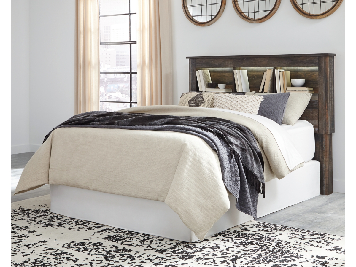 Drystan Queen Bookcase Headboard Ashley