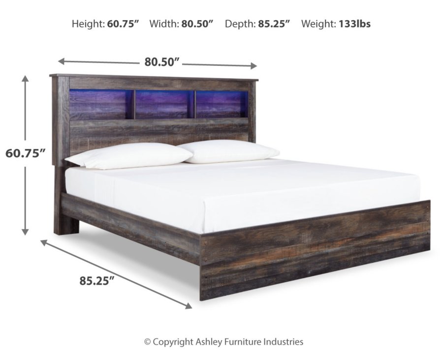 Cama Drystan King, cómoda, espejo y 2 mesitas de noche - image 6