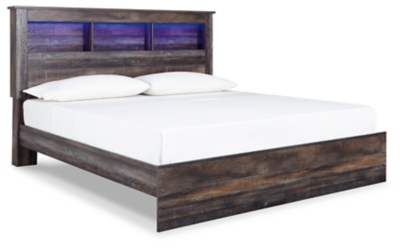 Drystan King Panel Bookcase Bed