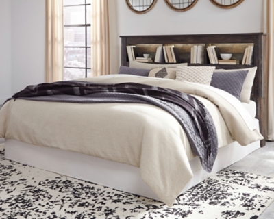 Drystan King/California King Bookcase Headboard, Multi, rollover
