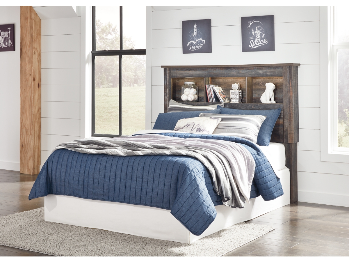 Drystan Full Bookcase Headboard - Multi Drystan Full Bookcase Headboard - Multi