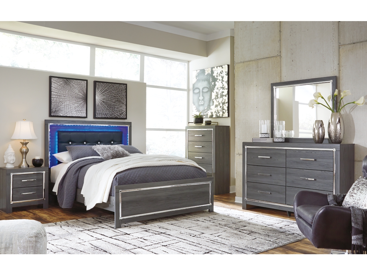 Lodanna Panel Bed - Gray