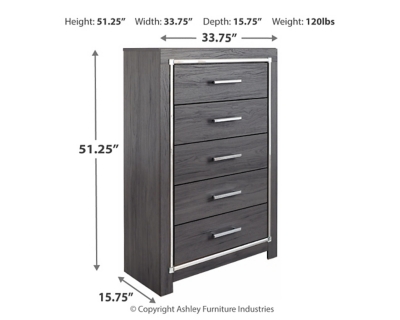 Lodanna Chest of Drawers, Gray, large