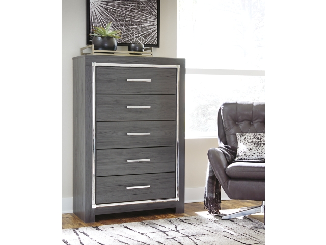 5 drawer grey dresser Amerlife Lena 5-Drawers Dresser 50.2