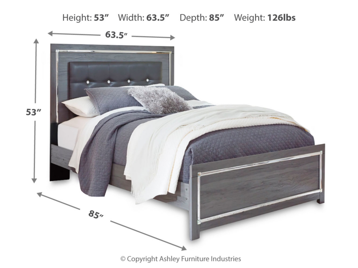 Lodanna Panel Bed - Gray Lodanna Panel Bed - Gray
