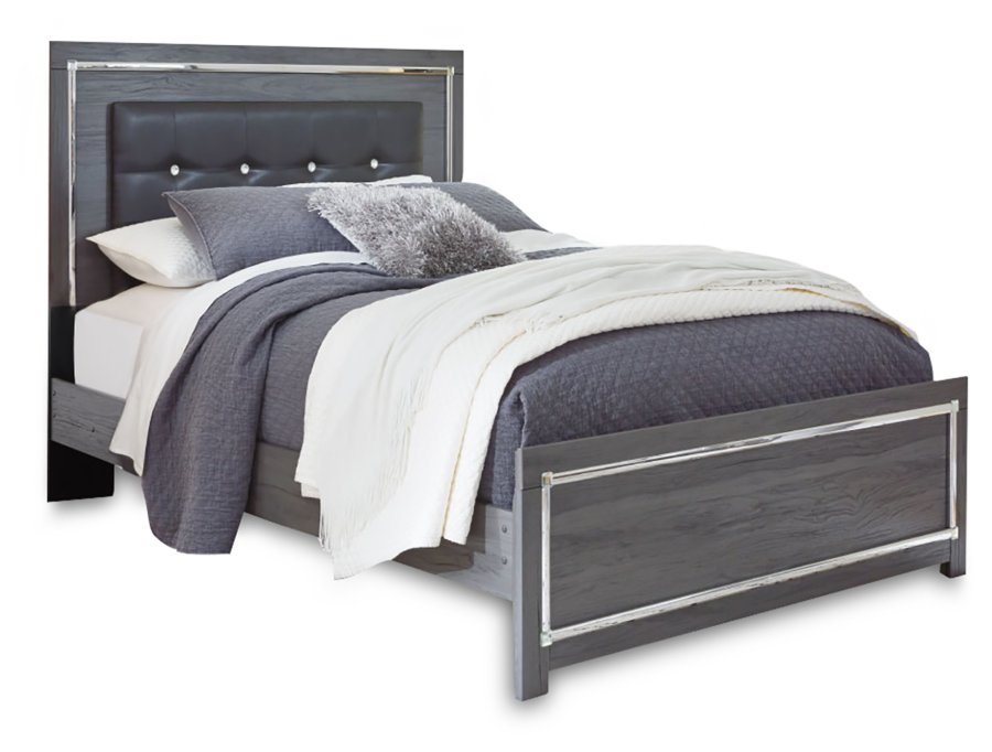 Lodanna Queen Upholstered Panel Bed, Dresser and Mirror - image 4