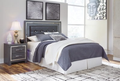 B214-57 Lodanna Queen Upholstered Panel Headboard, Gray sku B214-57