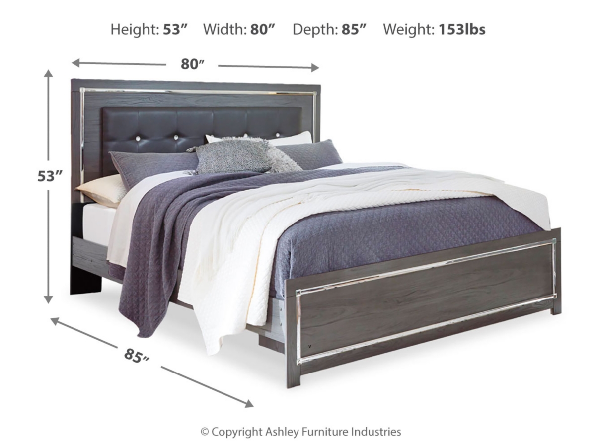 Lodanna Panel Bed - Gray Lodanna Panel Bed - Gray