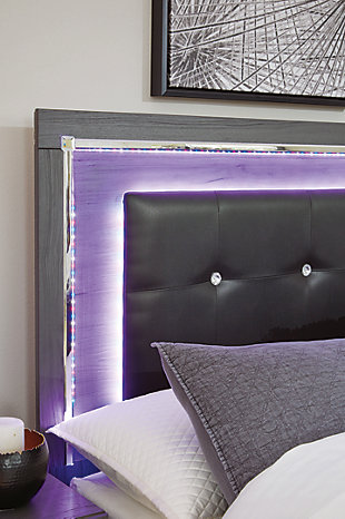 Lodanna Queen Panel Bed Ashley, Light Gray Headboard And Frame Set