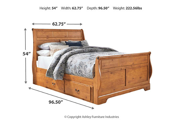 Bittersweet Queen Sleigh Bed With 2, Ashley Furniture Bittersweet King Sleigh Bed