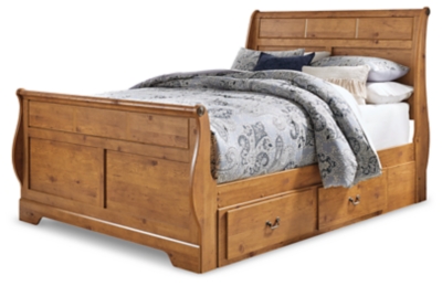 Bittersweet Queen Sleigh Bed With 2 Storage Drawers Ashley