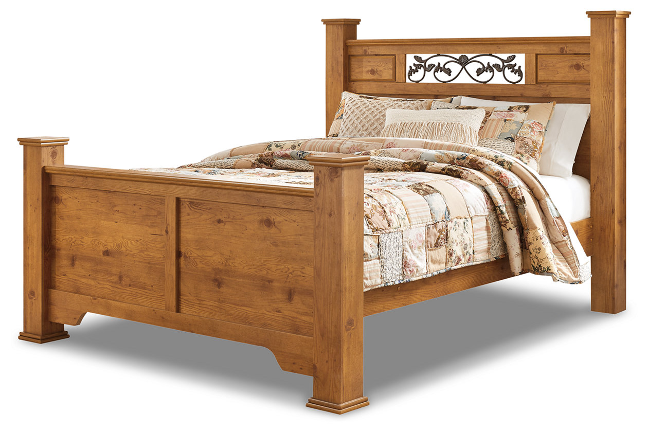 Bittersweet Queen Poster Bed Ashley, Ashley Bittersweet King Sleigh Bed