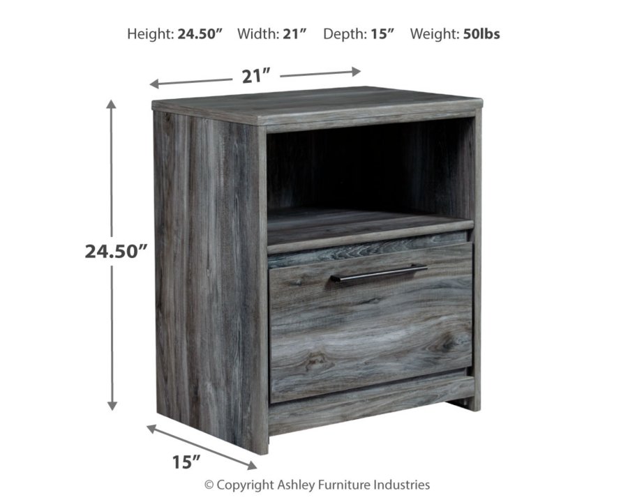 Cama Baystorm de almacenamiento completo, cómoda y mesita de noche - image 13