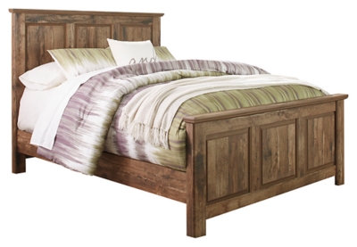 Blaneville Queen Panel Bed, Brown, large