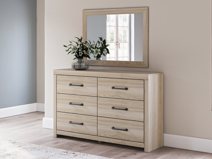 Senbry Queen Panel Bed with Storage, Dresser and Mirror - image 16
