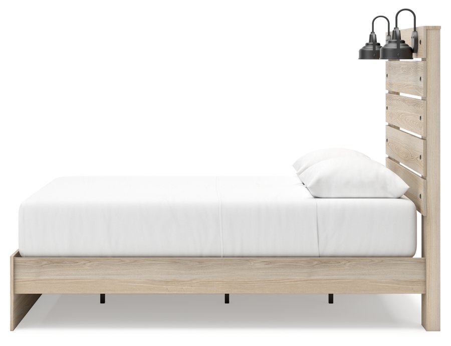 Cama con almacenaje Queen, cómoda y espejo Senbry - image 14