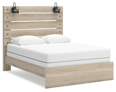Senbry Queen Panel Bed, Tan, large