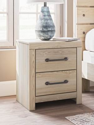 Senbry 22 2 Drawer Charging Nightstand