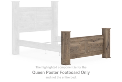 Rusticott Queen Poster Bed, Dresser and Mirror image 6
