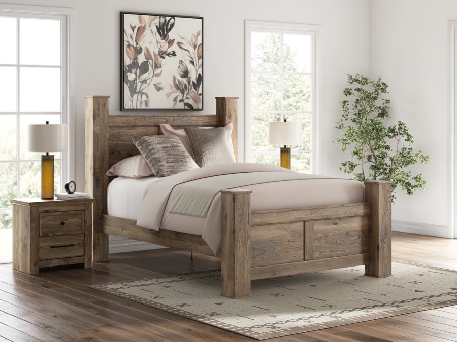 Cama con dosel, cómoda y espejo Queen Keithland - image 16