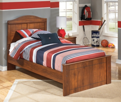 Barchan Twin Panel Bed, Medium Brown, large