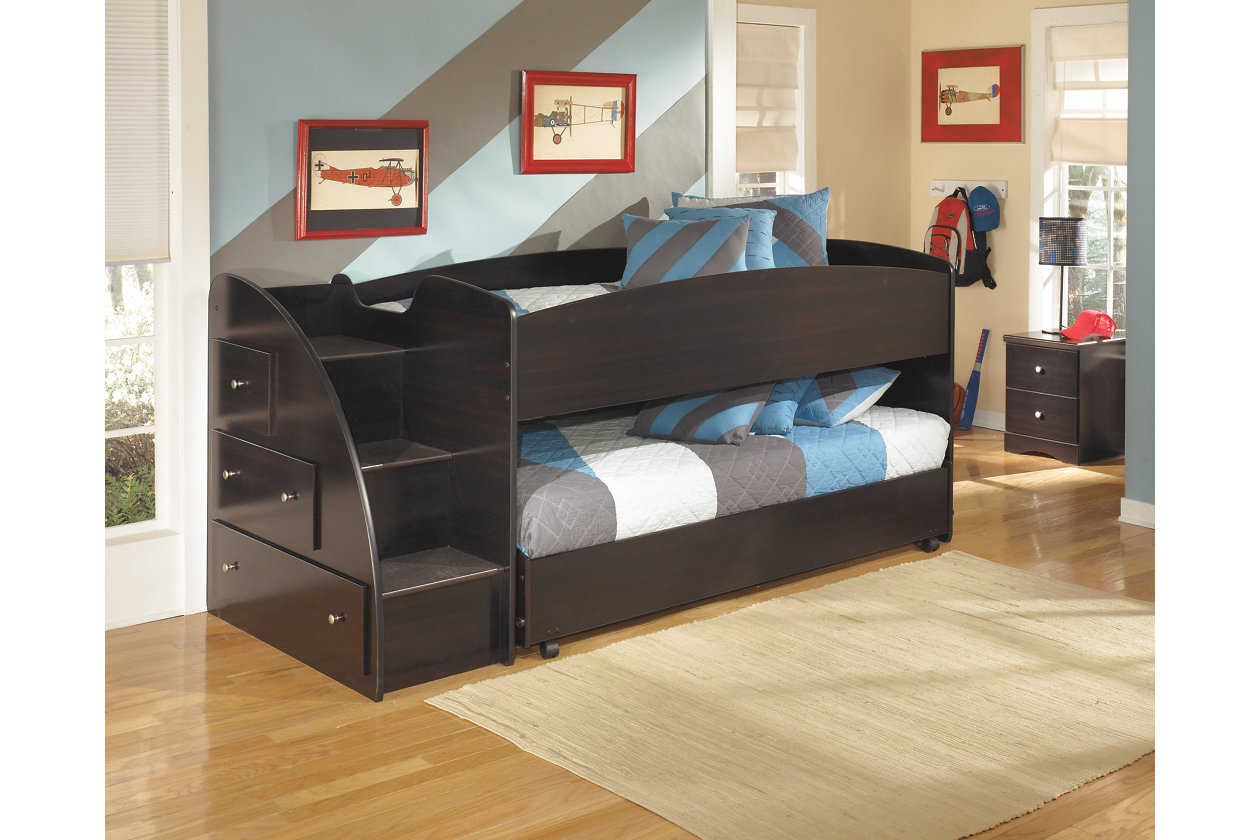 Embrace Loft Bed With Caster And Left, Aarons Bunk Beds
