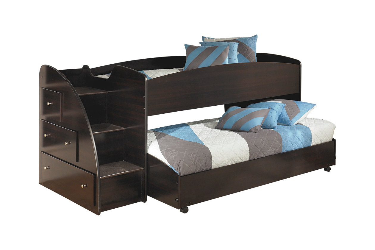 Embrace Loft Bed With Caster And Left Steps Ashley Furniture