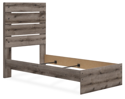 Urbanoore Twin Panel Bed, Brown Gray, large