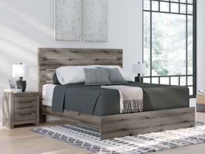 Urbanoore King Panel Bed, Brown Gray, rollover