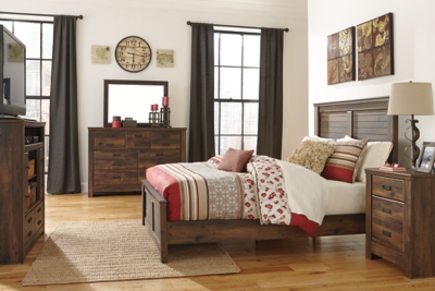 quinden queen panel bed | ashley furniture homestore