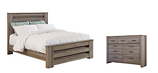 Zelen Queen Panel Bed with Dresser, , large
