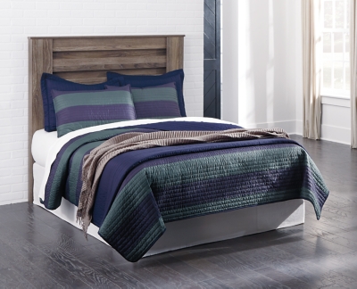 Zelen Panel Headboard, Warm Gray, large