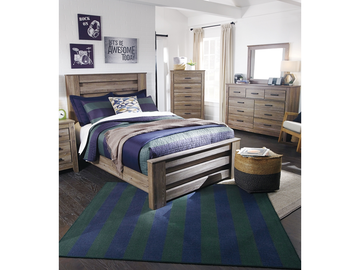 Zelen Full Panel Bed Ashley