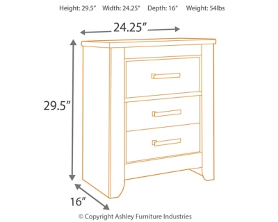 Zelen Nightstand, Warm Gray, large