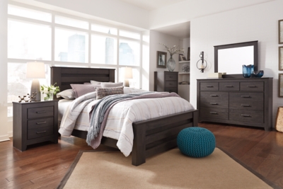 Brinxton Queen Panel Bed Ashley Furniture Homestore