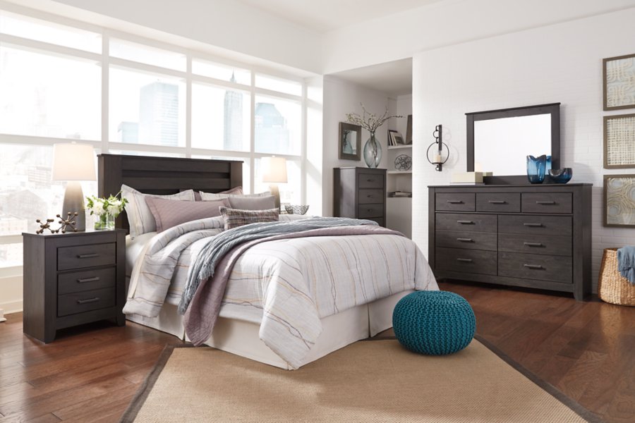 Cabecero Brinxton para cama King/California King, tocador y espejo - image 1