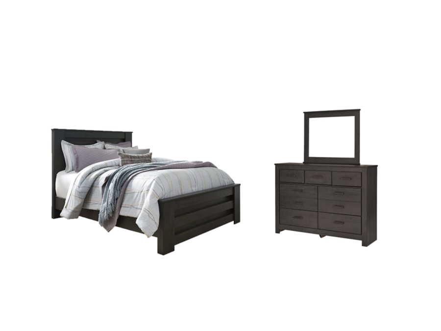 Brinxton Queen Panel Bed, Dresser and Mirror - image 2
