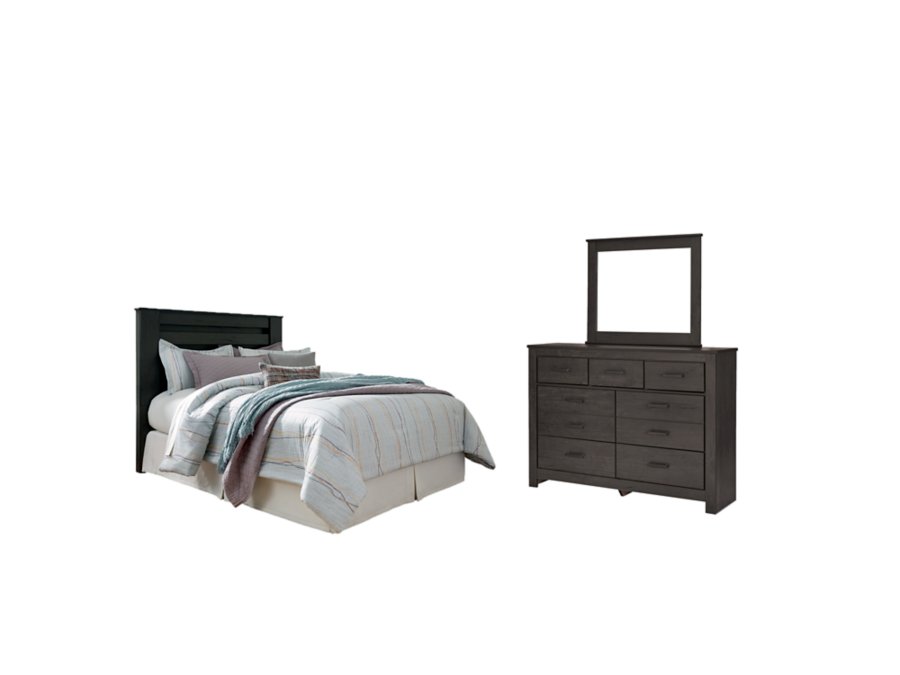 Brinxton Queen/Full Panel Headboard, Dresser and Mirror - image 2