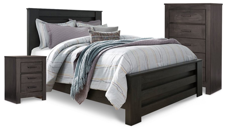 Brinxton Queen Panel Bed, Chest and Nightstand - image 1
