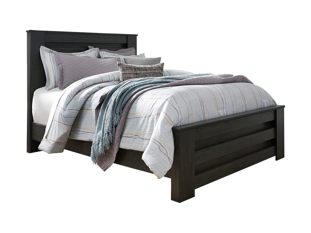 Brinxton Queen Panel Bed with 2 Nightstands | Ashley