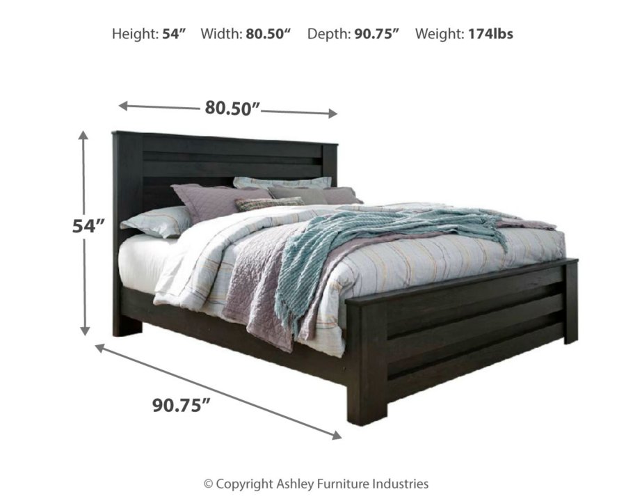 Cama King Size, tocador, espejo y mesita de noche Brinxton - image 6