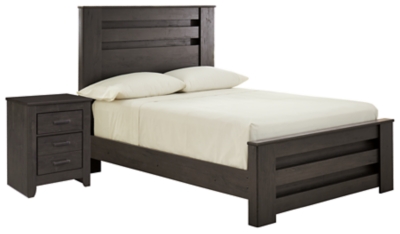 Brinxton Full Panel Bed with Nightstand, , large