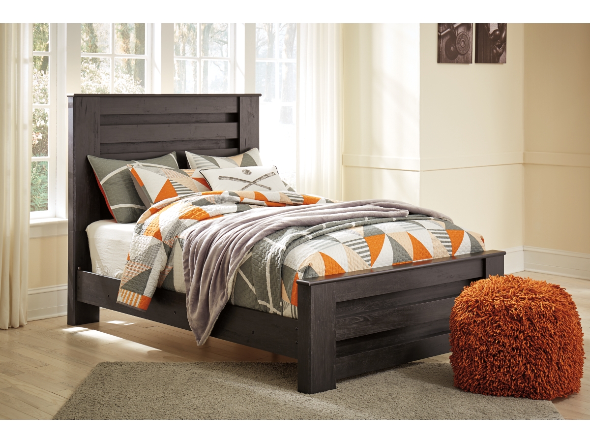 Brinxton Full Panel Bed - Charcoal Brinxton Full Panel Bed - Charcoal