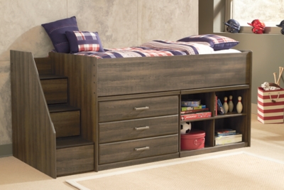 Juararo Loft Bookcase Bed With Storage Ashley Furniture Homestore