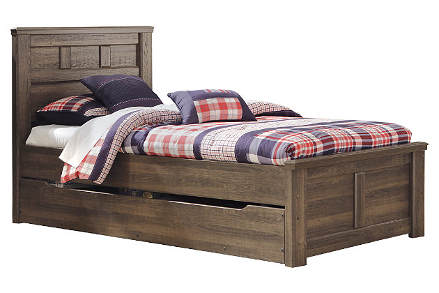 Juararo Twin Panel Bed With Trundle Or, Ashley Juararo King Bed Size