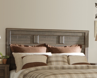 Juararo Queen Panel Headboard, Dark Brown