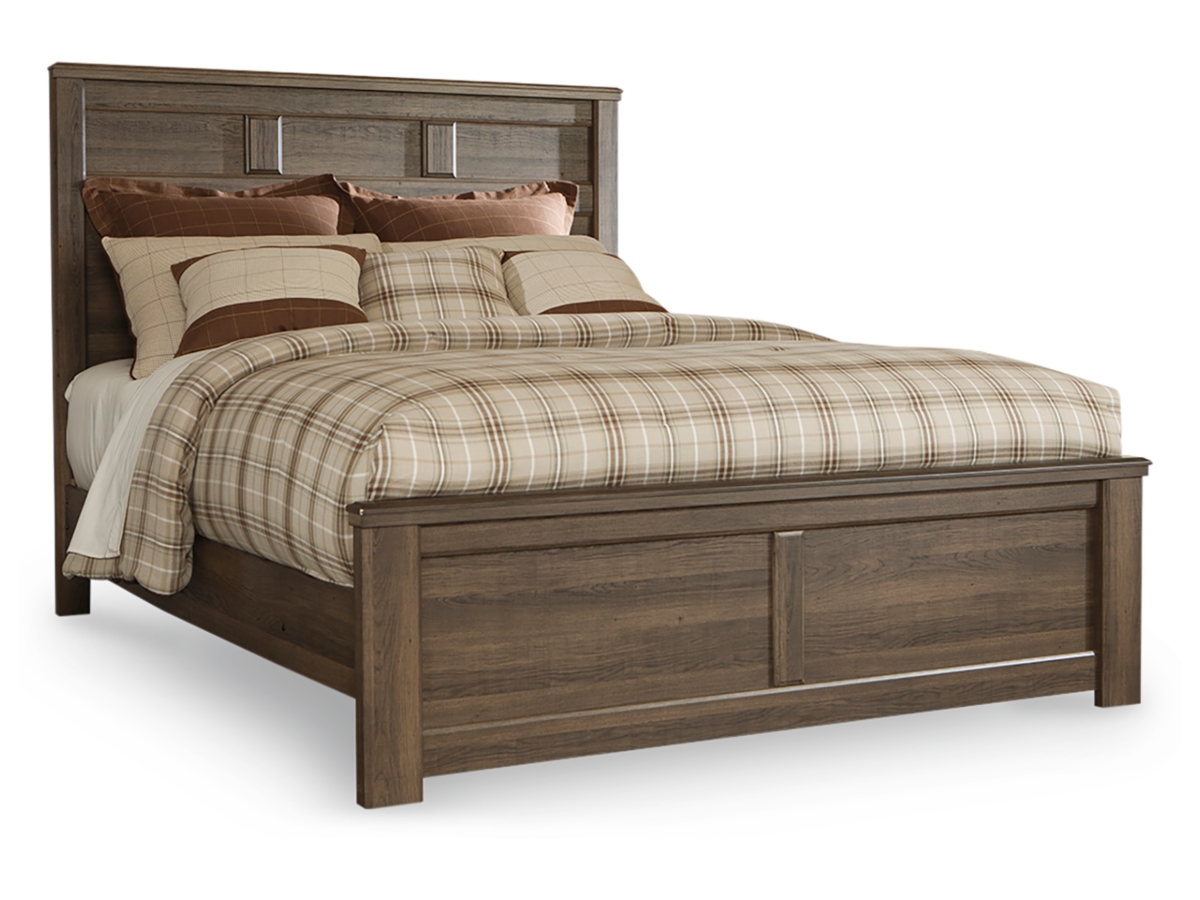 Juararo Panel Bed - Dark Brown Juararo Panel Bed - Dark Brown