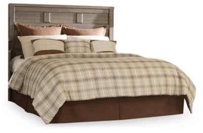 Juararo Queen Panel Headboard, Dark Brown, large