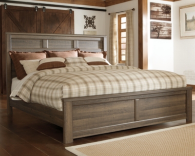 APK-B251-CPB Juararo California King Panel Bed, Dark Brown sku APK-B251-CPB